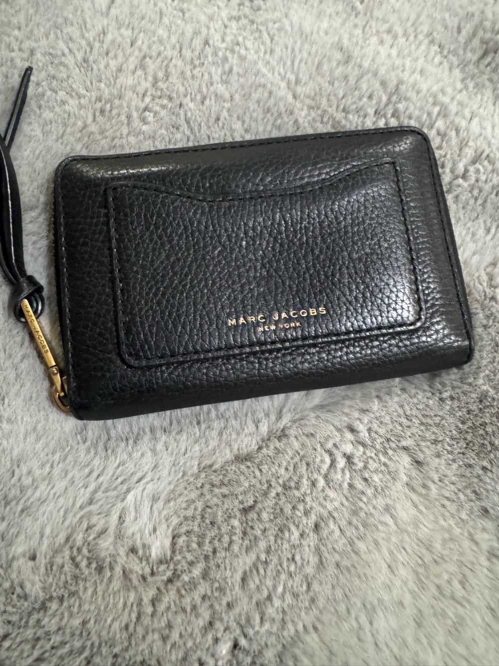 Marc Jacobs Black Pebbled Wallet